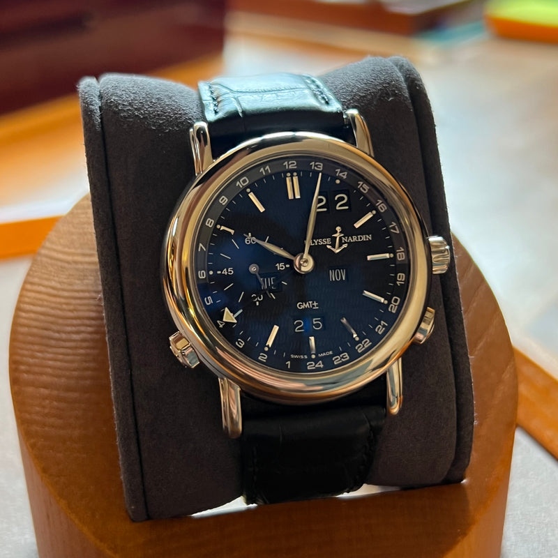 Ulysse Nardin GMT Perpetual 18Kt White Gold Full Set 320-22/92