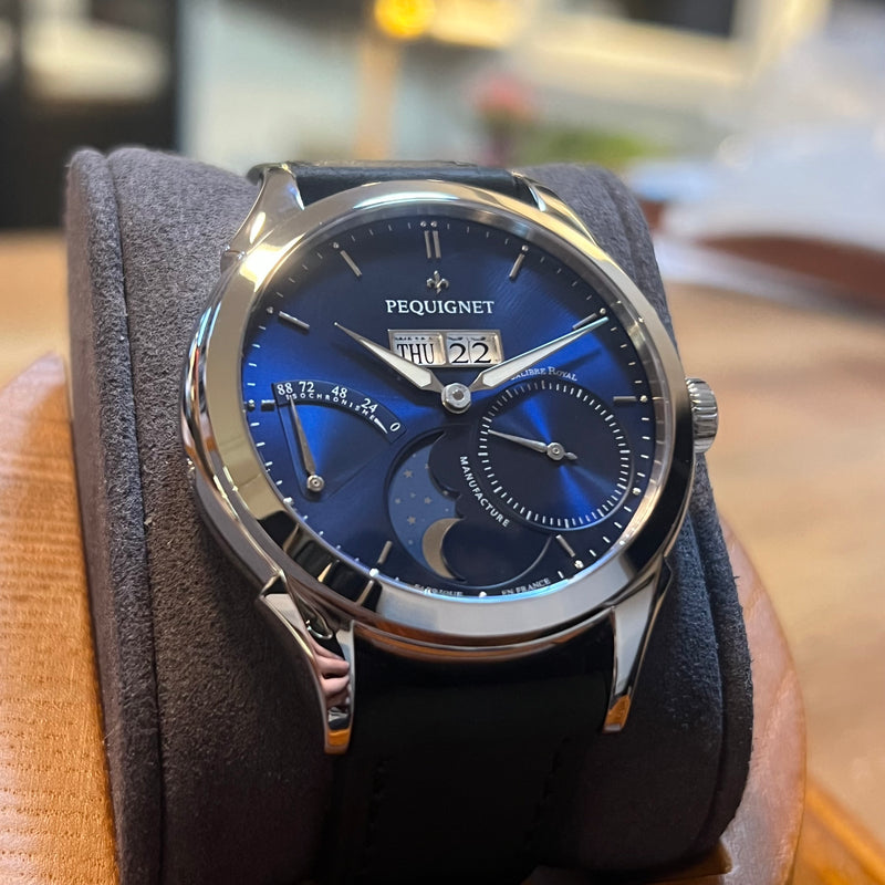 Pequignet Rue Royal Blue Dial Full Set 9010473