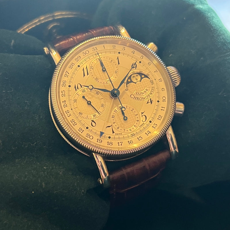 Chronoswiss Lunar Chronograph Serviced Full Set CH7523L