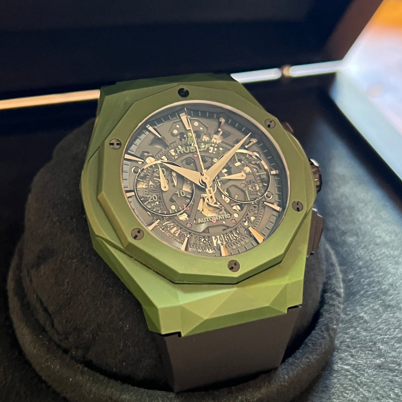 D*i様 Hublot ICCロゴ入りボックスと袋 Hublot Classic Fusion 45 Aerofusion Orlinski Full Set 525.GX.0179.LR.O
