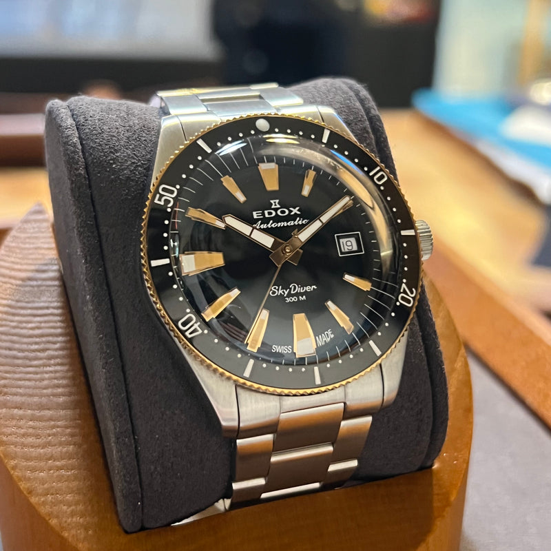Edox Skydiver Limited Edition Full Set 80126-357RNM-NIRB