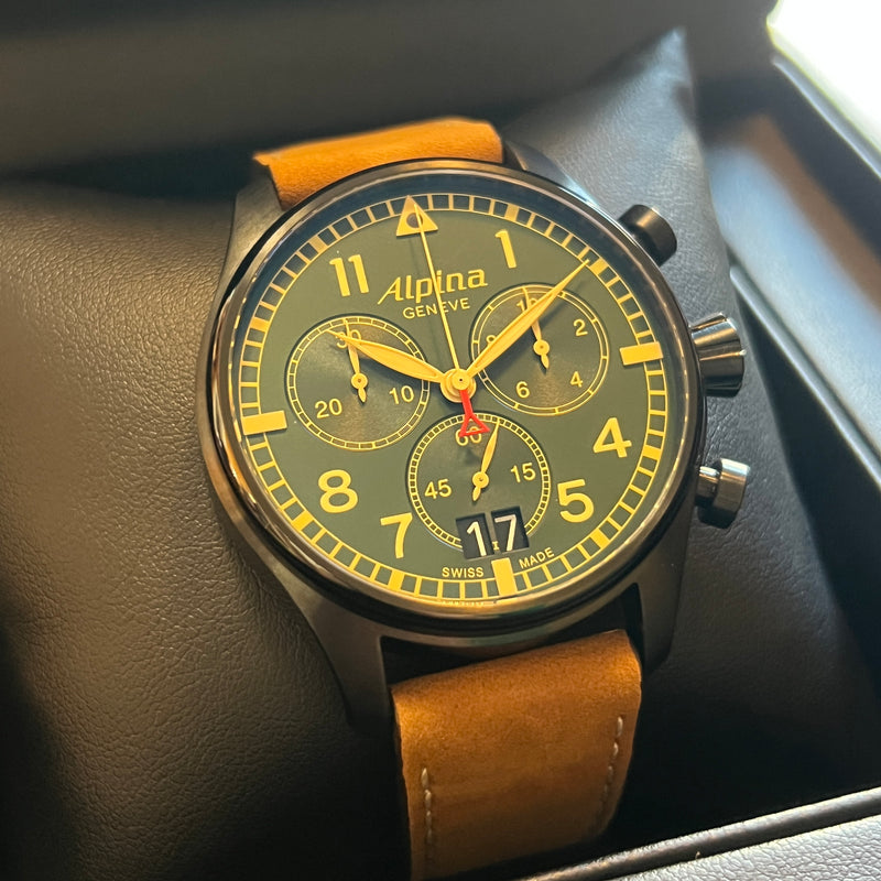 Alpina Startimer Pilot Chrono Big Date Full Set AL-372GR4FBS6