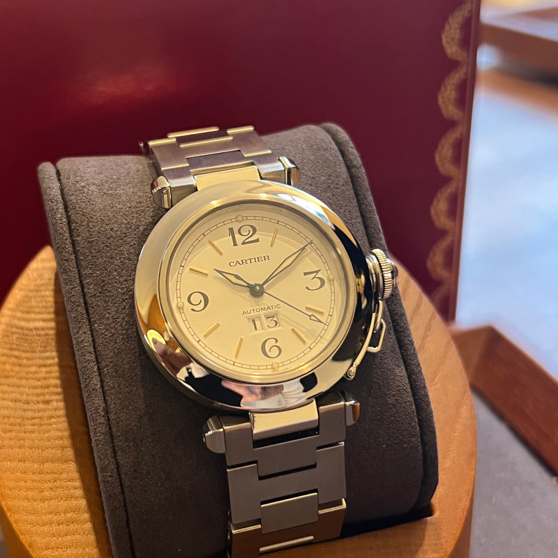 Cartier Pasha C Automatic Date Full Set W31044M7