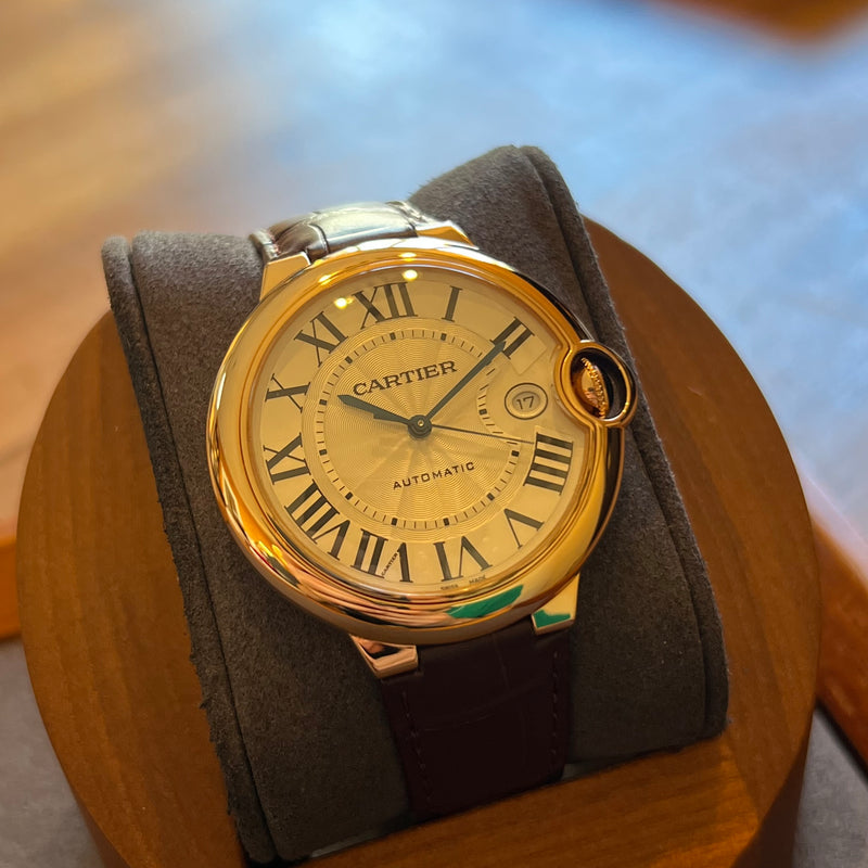 Cartier Ballon Bleu Pink Gold Automatic Date WGBB0035