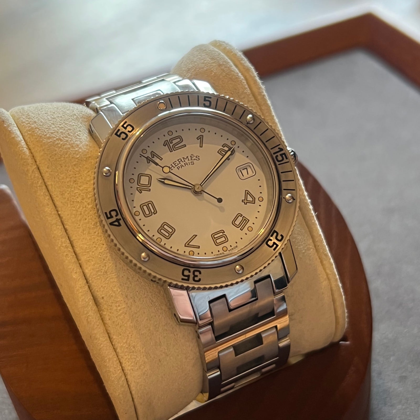 Hermes Clipper Cles Quartz White Shell Dial Watch Hermes Women main image 3