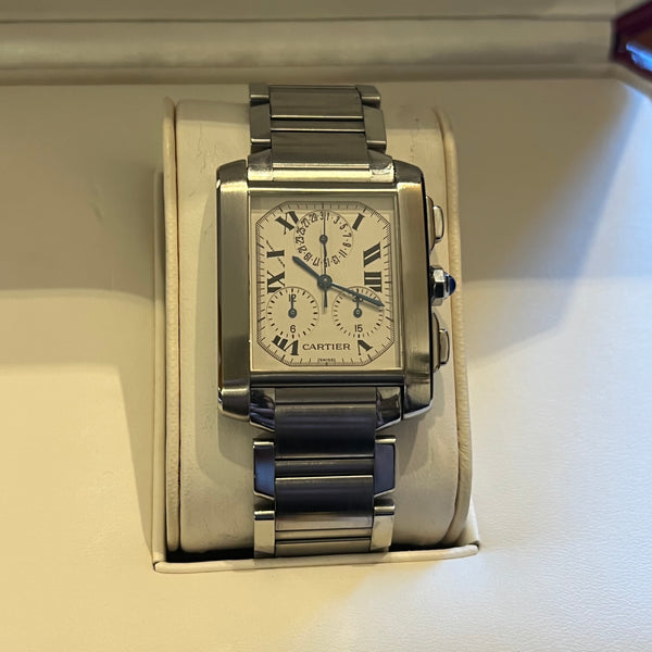 Cartier Tank Francaise Chronoreflex Full Set W51001Q3-2303