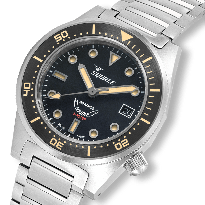 Squale Master Titanium 120 ATM Automatic Titanium Watch MASTIBKBK.TI20
