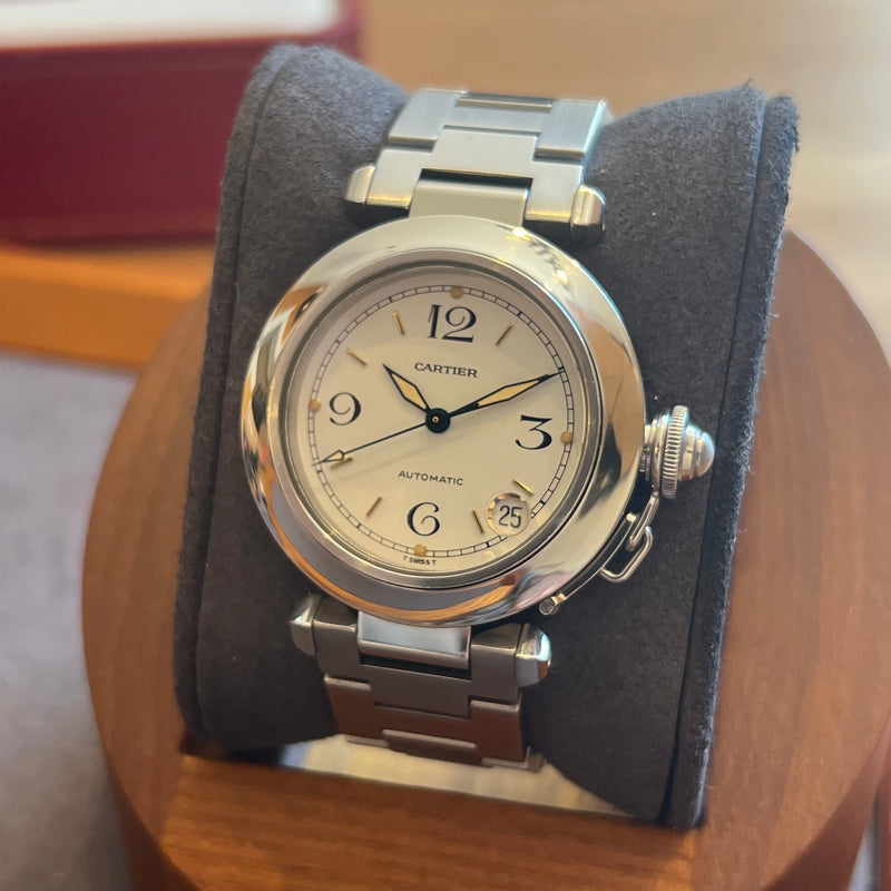 Cartier Pasha C White Dial Full Set W31015M7-2324