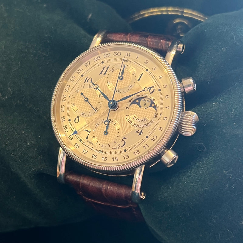 Chronoswiss Lunar Chronograph Serviced Full Set CH7523L