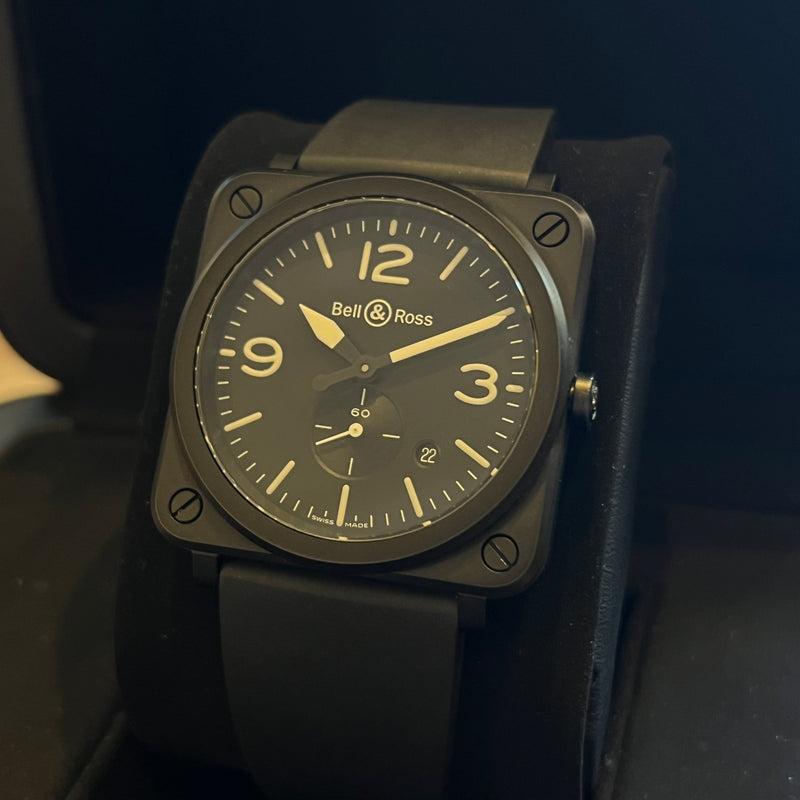 Bell & Ross Black Matte Quartz 2024 Full Set BRS-64-CMBL