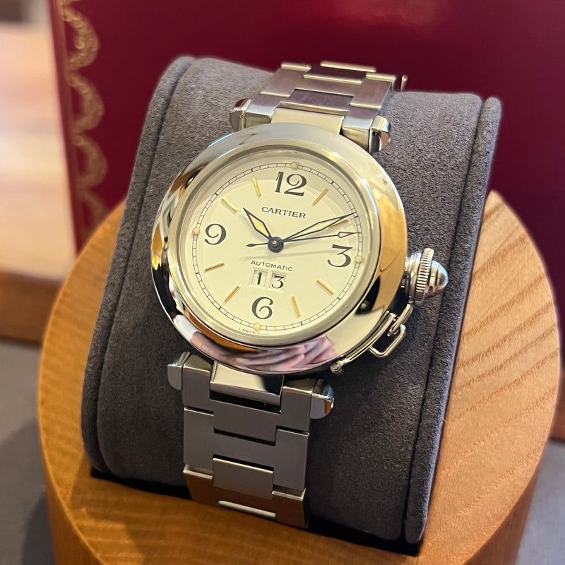 Cartier Pasha C Automatic Date Full Set W31044M7