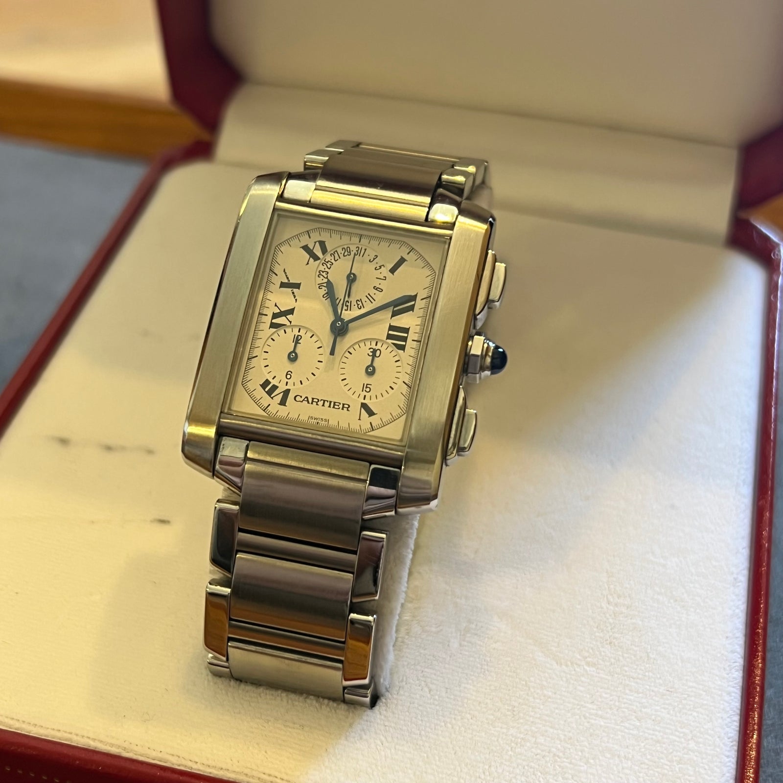 Cartier Tank Française Chrono Reflex W51001Q3