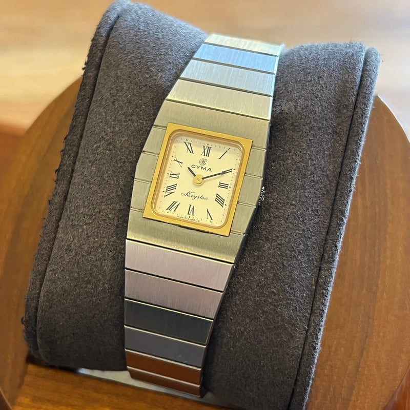 Cyma Navystar Gold Plated Bezel Quartz