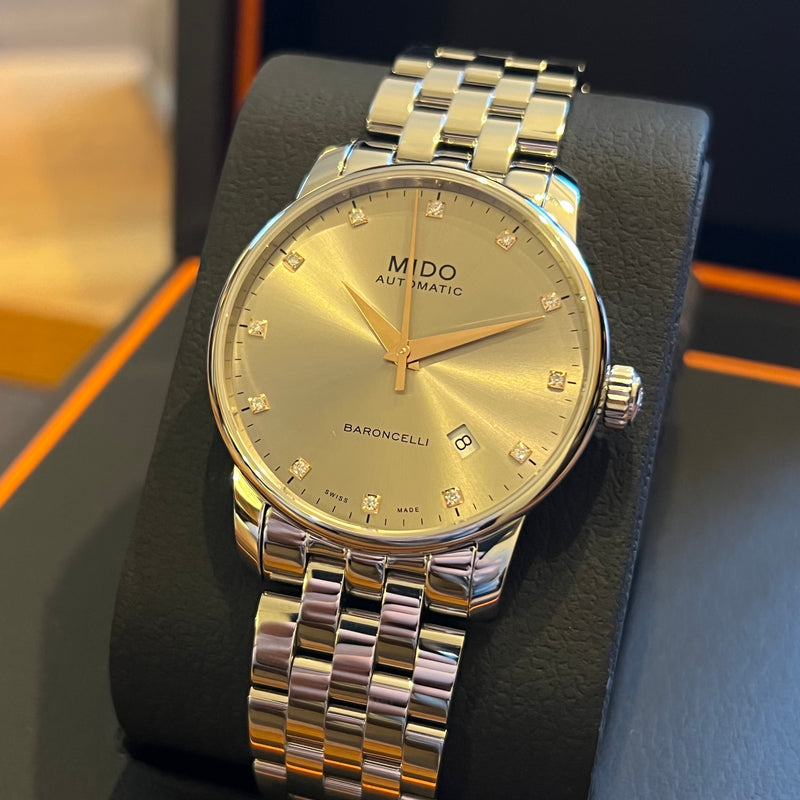 Mido Baroncelli Index Diamonds Full Set M8600.4.67.1