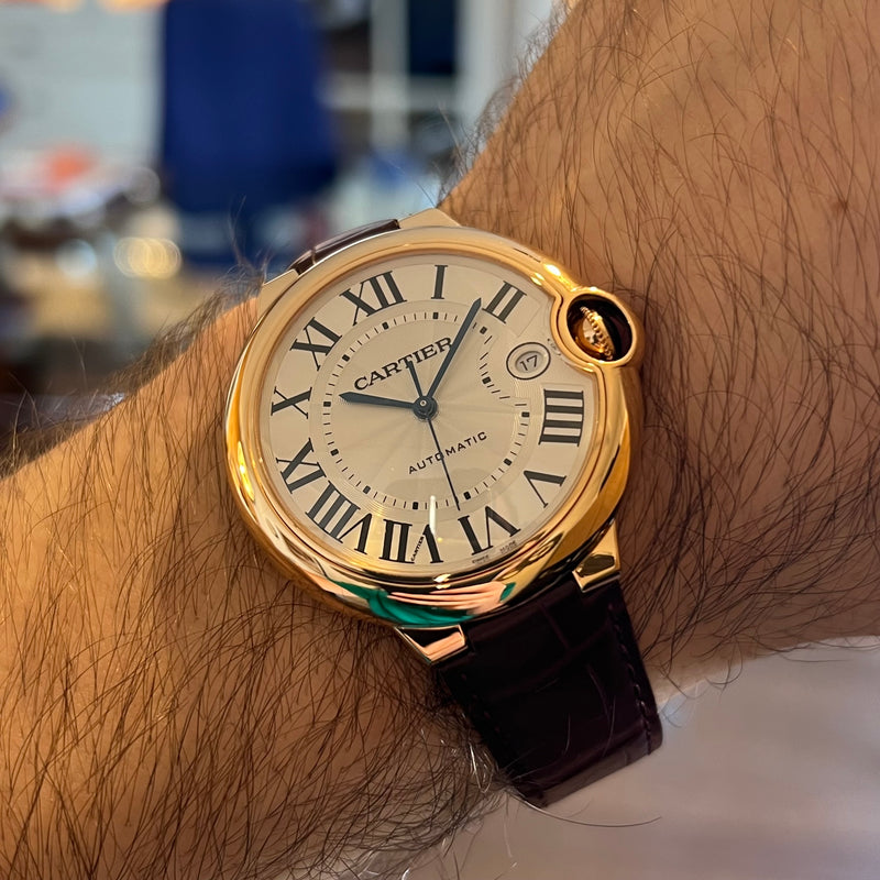 Cartier Ballon Bleu Pink Gold Automatic Date WGBB0035