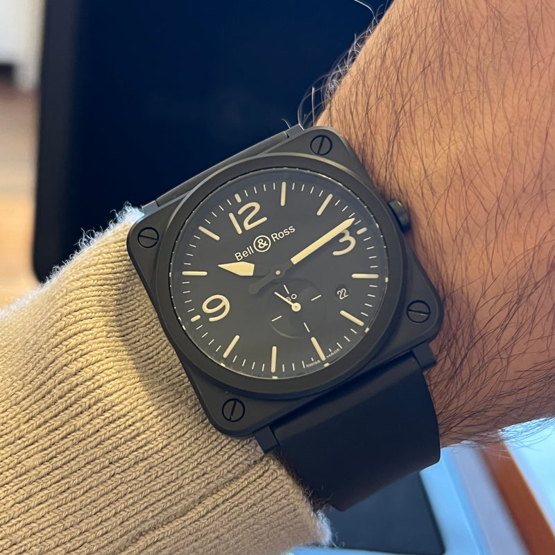 Bell & Ross Black Matte Quartz 2024 Full Set BRS-64-CMBL