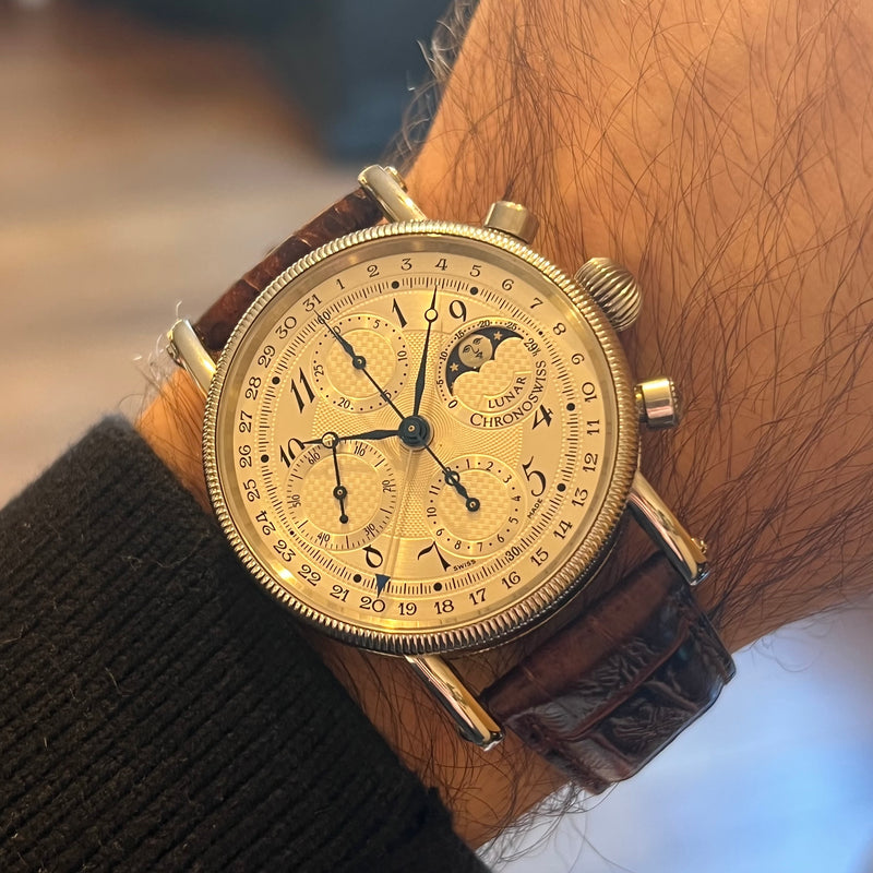 Chronoswiss Lunar Chronograph Serviced Full Set CH7523L