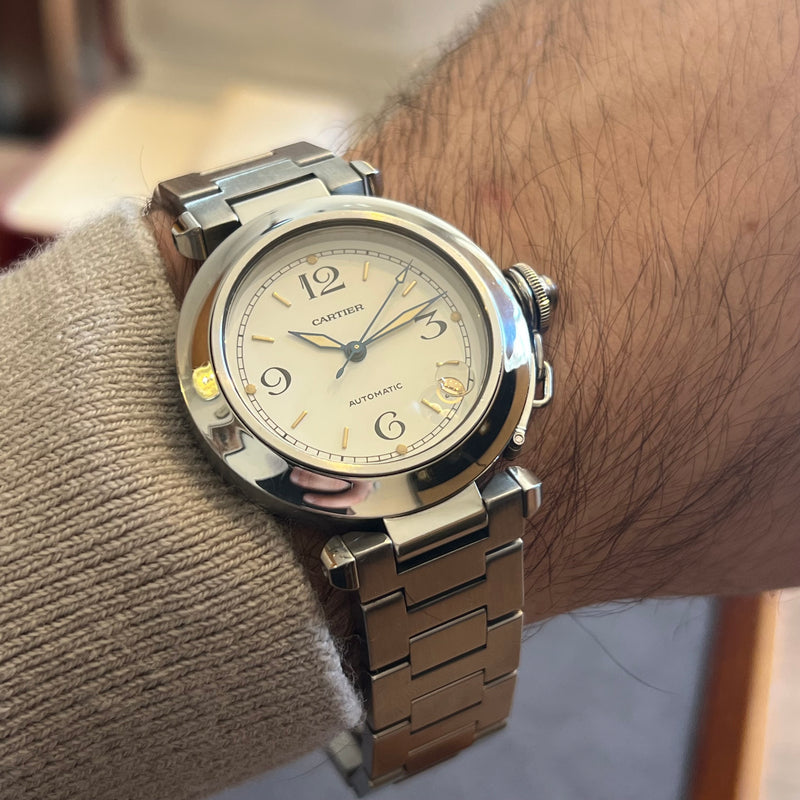 Cartier Pasha C White Dial Full Set W31015M7-2324