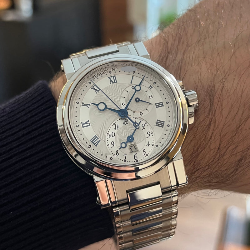 Breguet Marine Automatic GMT 2023 Full Set 5857ST/12/SZ0