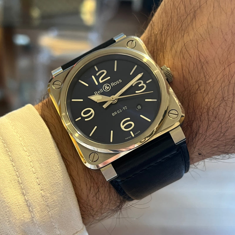 Bell & Ross Automatic Date Blue Dial Full Set BR03-92-S