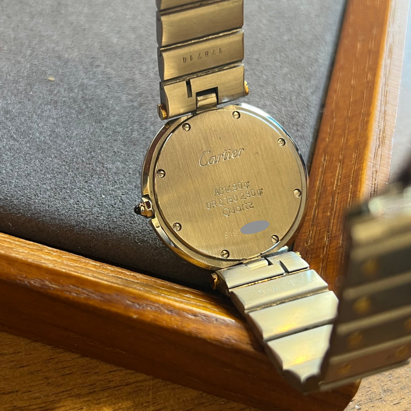 Cartier Santos Vendôme LM Gold Bezel 8191