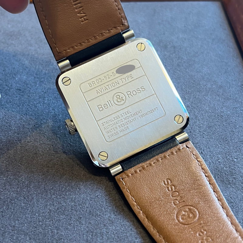 Bell & Ross Automatic Date Blue Dial Full Set BR03-92-S