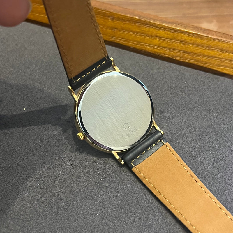 Omega De Ville Quartz Date Champagne Dial 32 mm