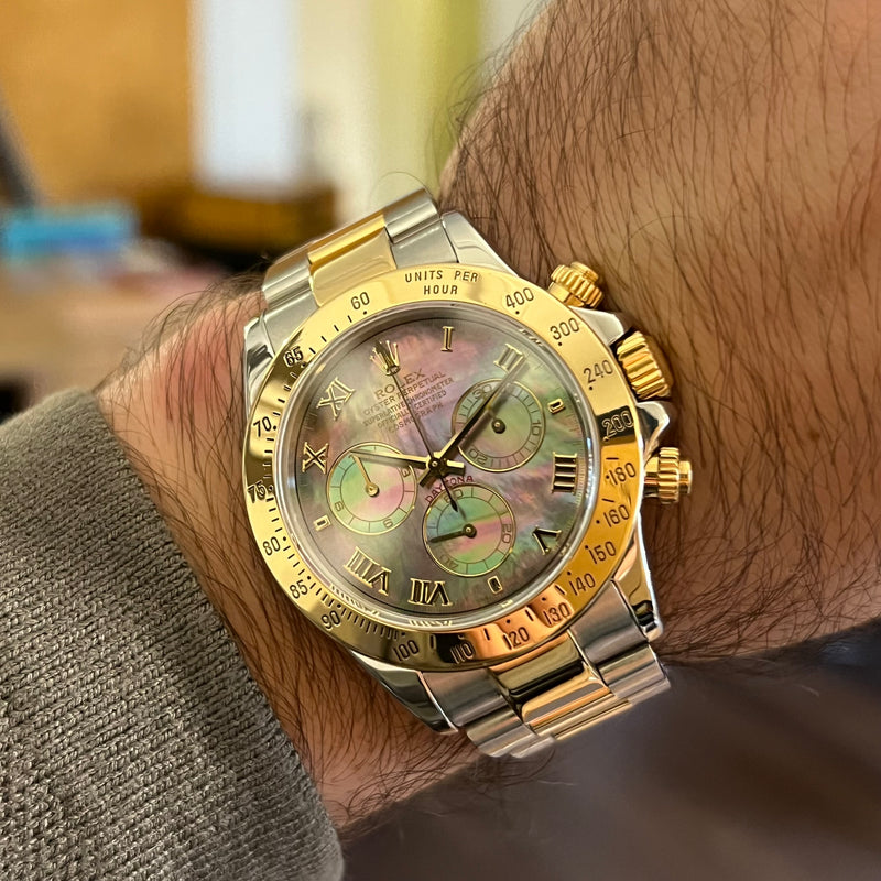 Rolex Daytona Black Mother Of Pearl Dial 116523