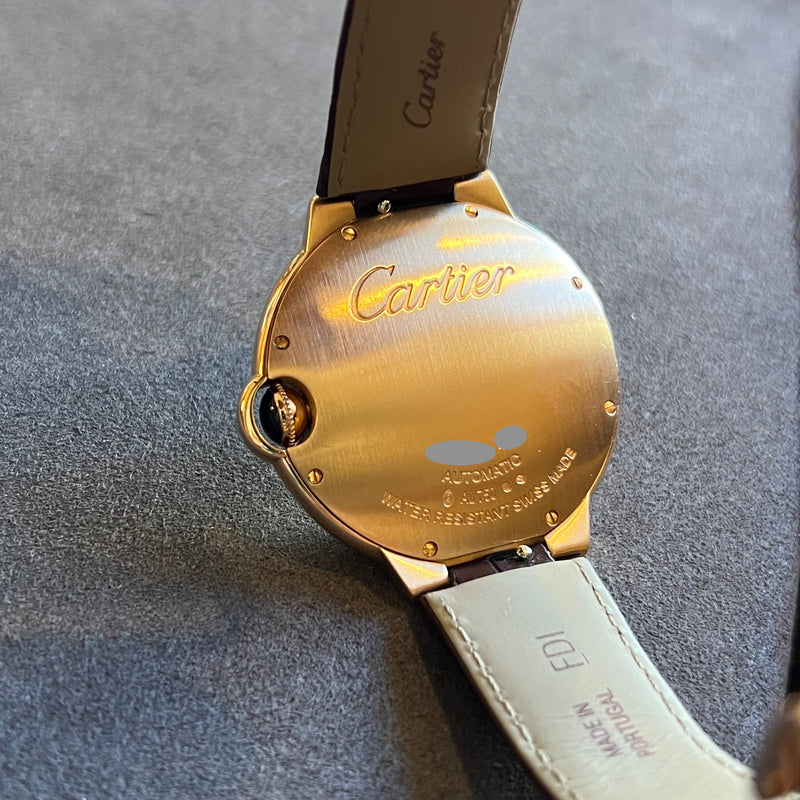 Cartier Ballon Bleu Pink Gold Automatic Date WGBB0035