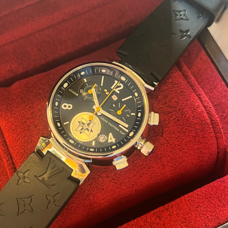 Louis Vuitton Tambour Lovely Cup Chronograph Full Set Q132G