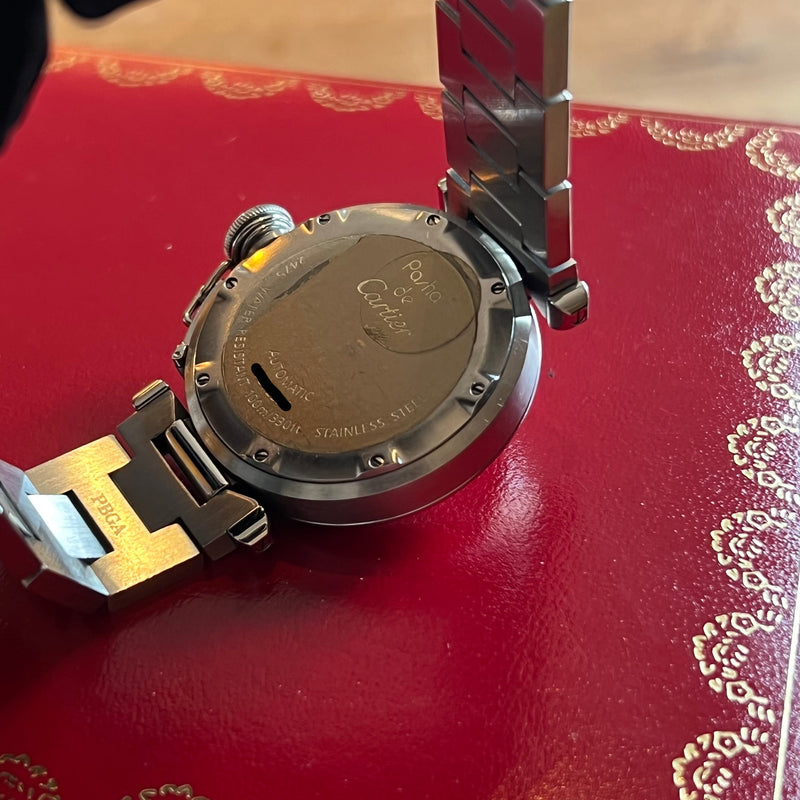 Cartier Pasha Pink Dial Automatic Full Set W31058M7