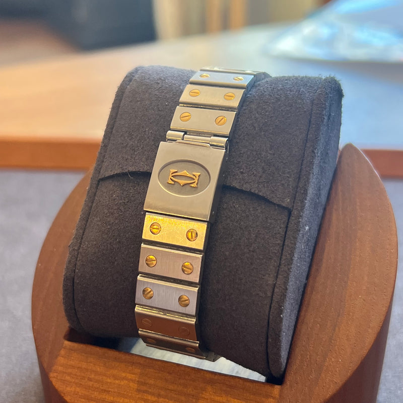 Cartier Santos Vendôme LM Gold Bezel 8191