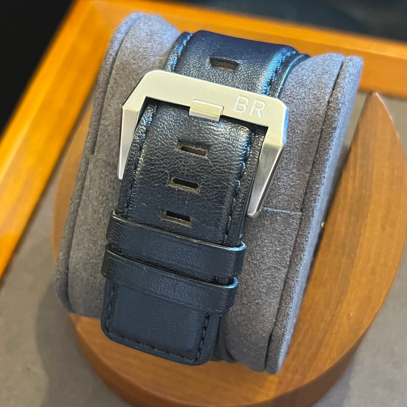 Bell & Ross Automatic Date Blue Dial Full Set BR03-92-S