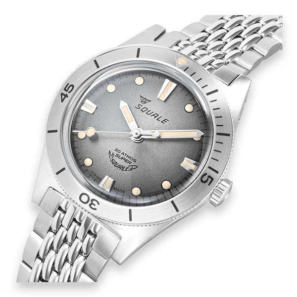 Squale Super Squale Sunray Grey Bracelet Automatic Steel Watch SUPERSSG.AC
