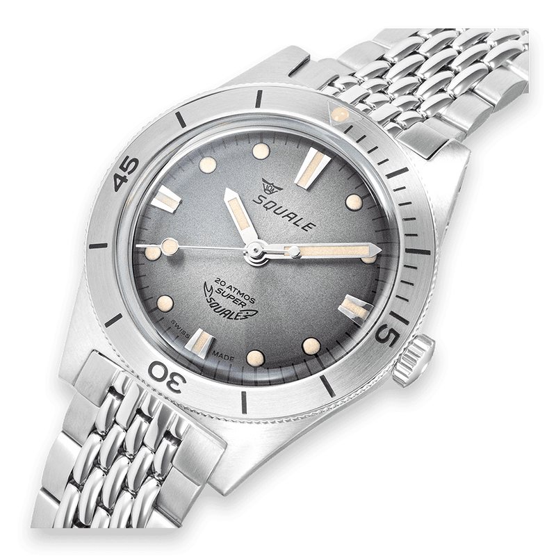 Squale Super Squale Sunray Grey Bracelet Automatic Steel Watch SUPERSSG.AC
