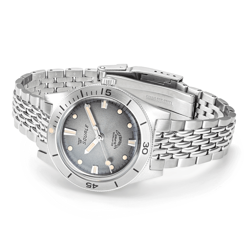 Squale Super Squale Sunray Grey Bracelet Automatic Steel Watch SUPERSSG.AC