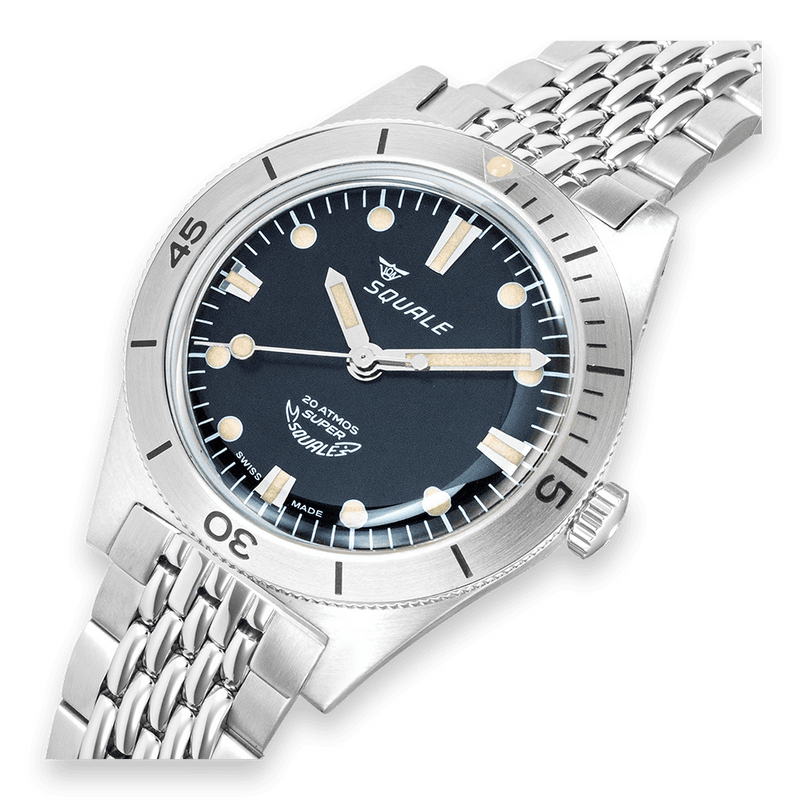 Squale Super-Squale Sunray Black Bracelet Automatic Steel Watch SUPERSSBK.AC