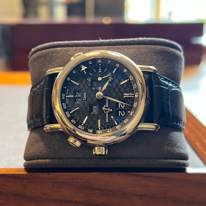 Ulysse Nardin GMT Perpetual 18Kt White Gold Full Set 320-22/92