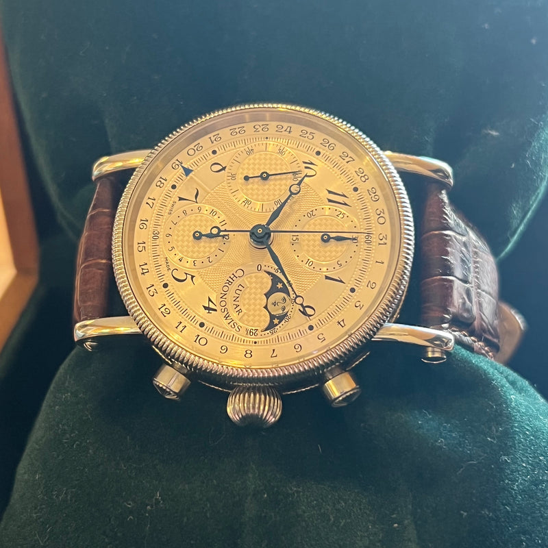 Chronoswiss Lunar Chronograph Serviced Full Set CH7523L