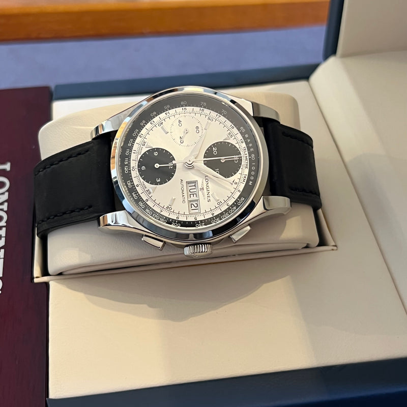 Longines Heritage 1954 Panda Chrono Full Set L2.747.4.92.4