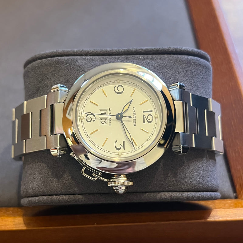 Cartier Pasha C Automatic Date Full Set W31044M7