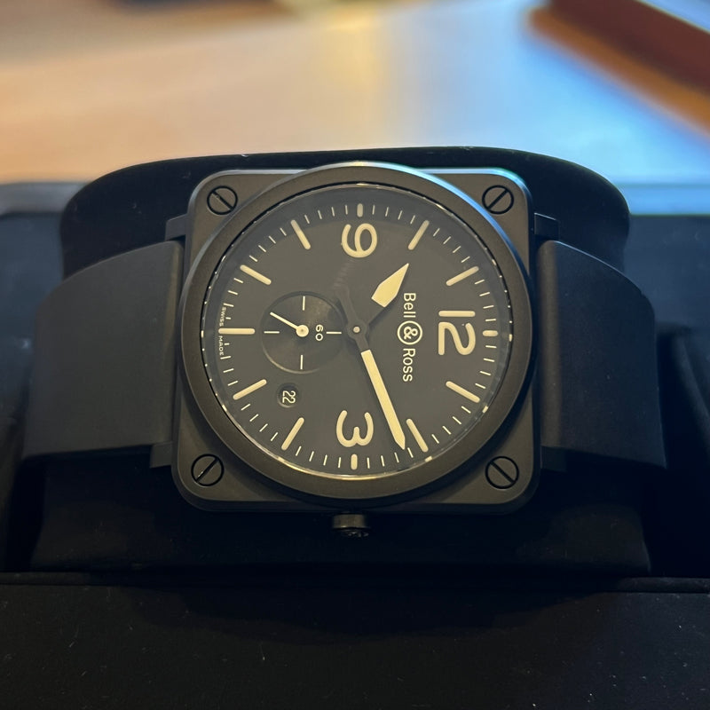 Bell & Ross Black Matte Quartz 2024 Full Set BRS-64-CMBL