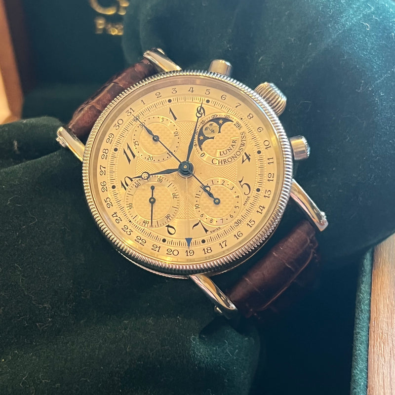 Chronoswiss Lunar Chronograph Serviced Full Set CH7523L