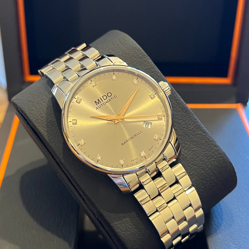 Mido Baroncelli Index Diamonds Full Set M8600.4.67.1