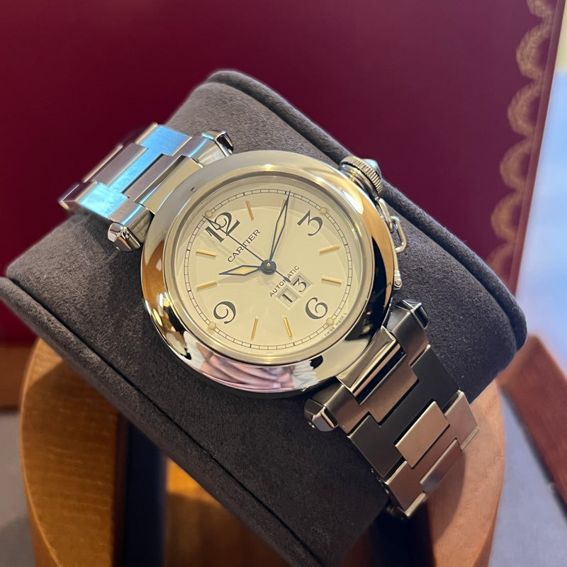 Cartier Pasha C Automatic Date Full Set W31044M7