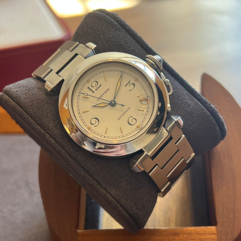 Cartier Pasha C White Dial Full Set W31015M7-2324