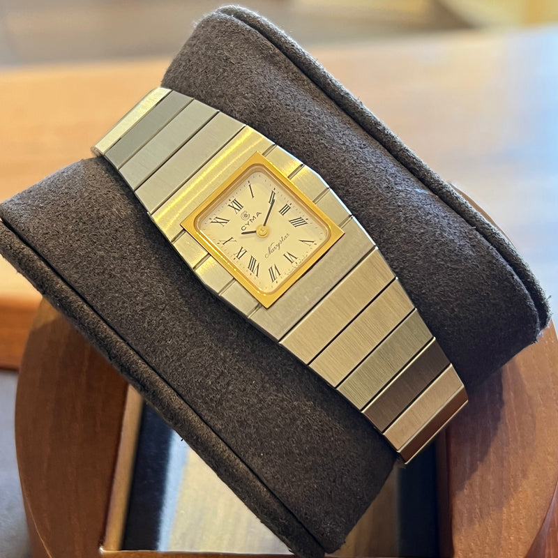 Cyma Navystar Gold Plated Bezel Quartz