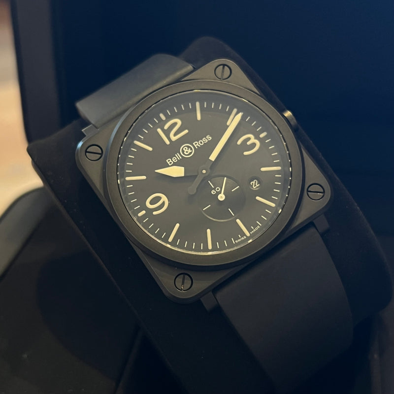 Bell & Ross Black Matte Quartz 2024 Full Set BRS-64-CMBL
