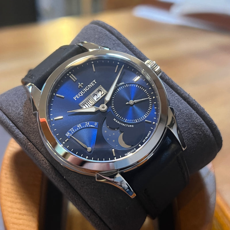Pequignet Rue Royal Blue Dial Full Set 9010473