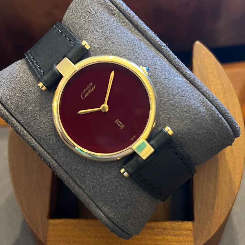 Cartier Must Vendôme Burgundy Dial 590003